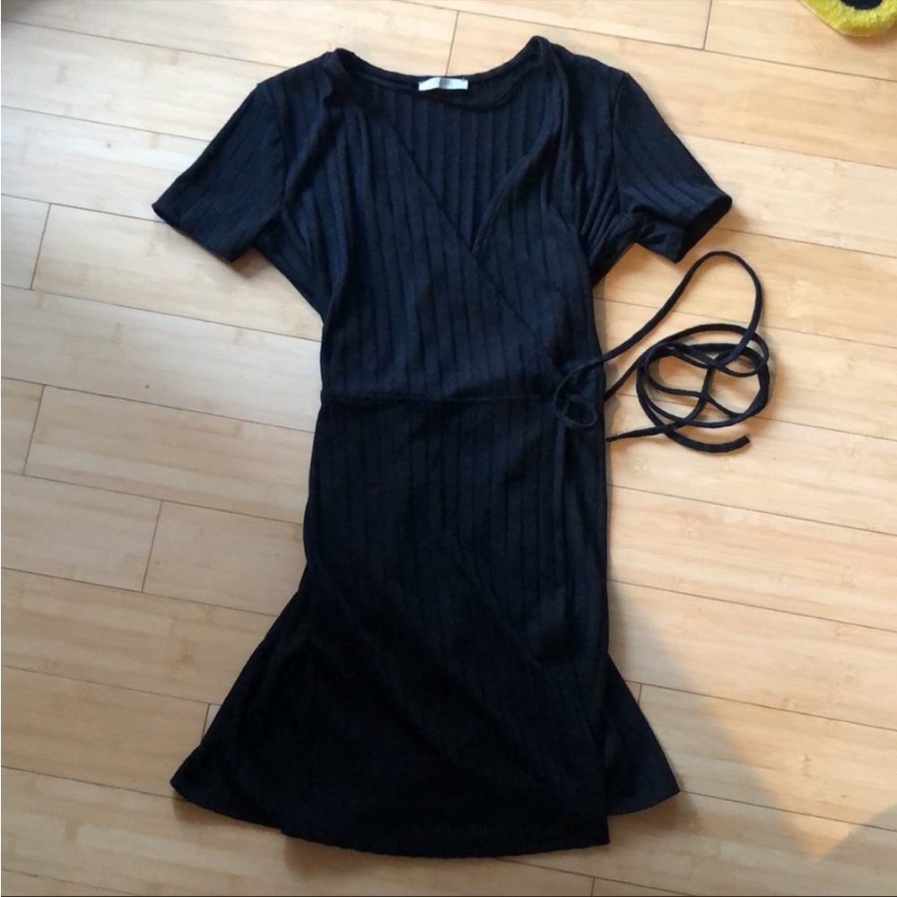 ZARA Wrap Dress - Little Black Dress